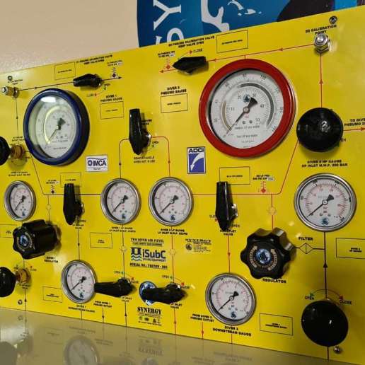 Synergy Diver HP/LP Air Diving Panel Control Panels Sales Service and Parts